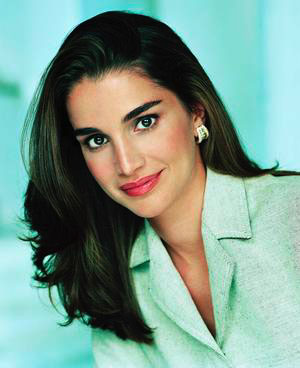 How could I leave out Queen Rania of Jordan. Although she resembles a Bollywood version of Brooke Shields, she's not just a pretty face - Google her. (photo www.p4peace.com)